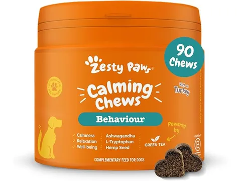 Calming chews given before a bath day