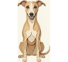 Fine low-coated dog, such as a Whippet